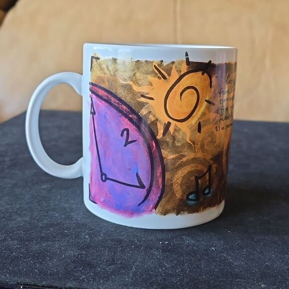 VTG Starbucks 1998 Coffee Break Essentials Mug – Eclectic Jumbo Ceramic Cup - Picture 2 of 13